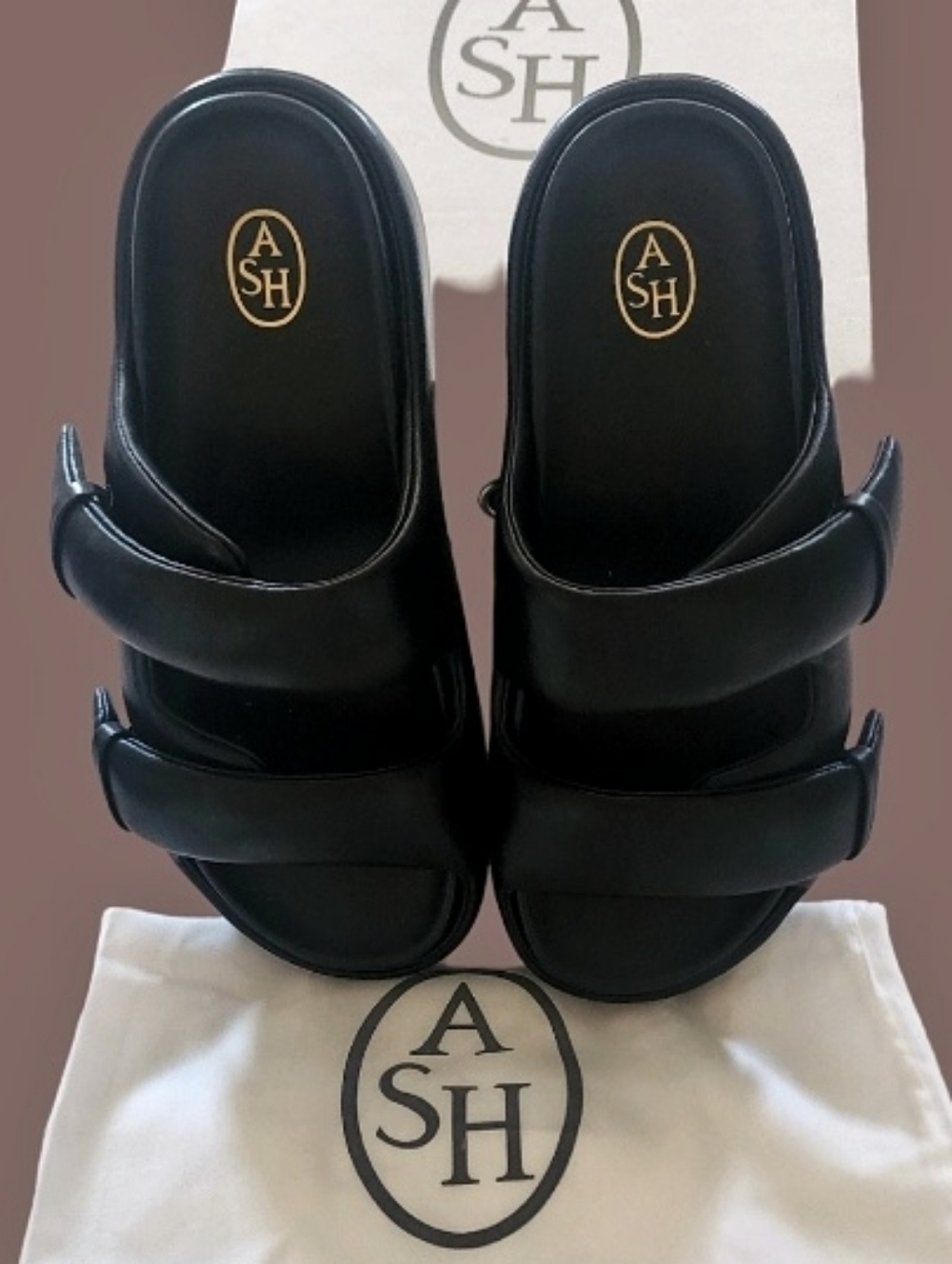 Ash Women's Zeta Puffy Platform Sandal-S -Stylish Chunky Sole Size 41